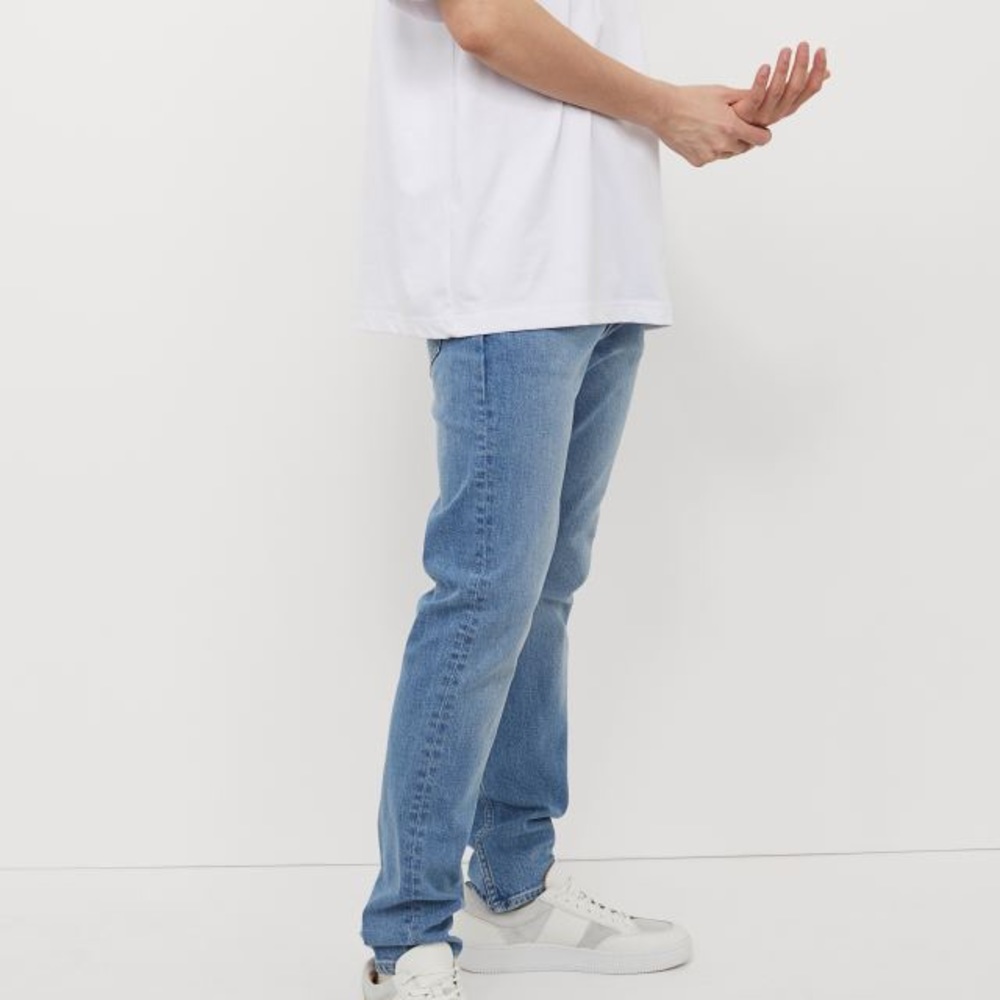 H&M Slim Fit Light Wash Low Waist Jeans Men's 32x34